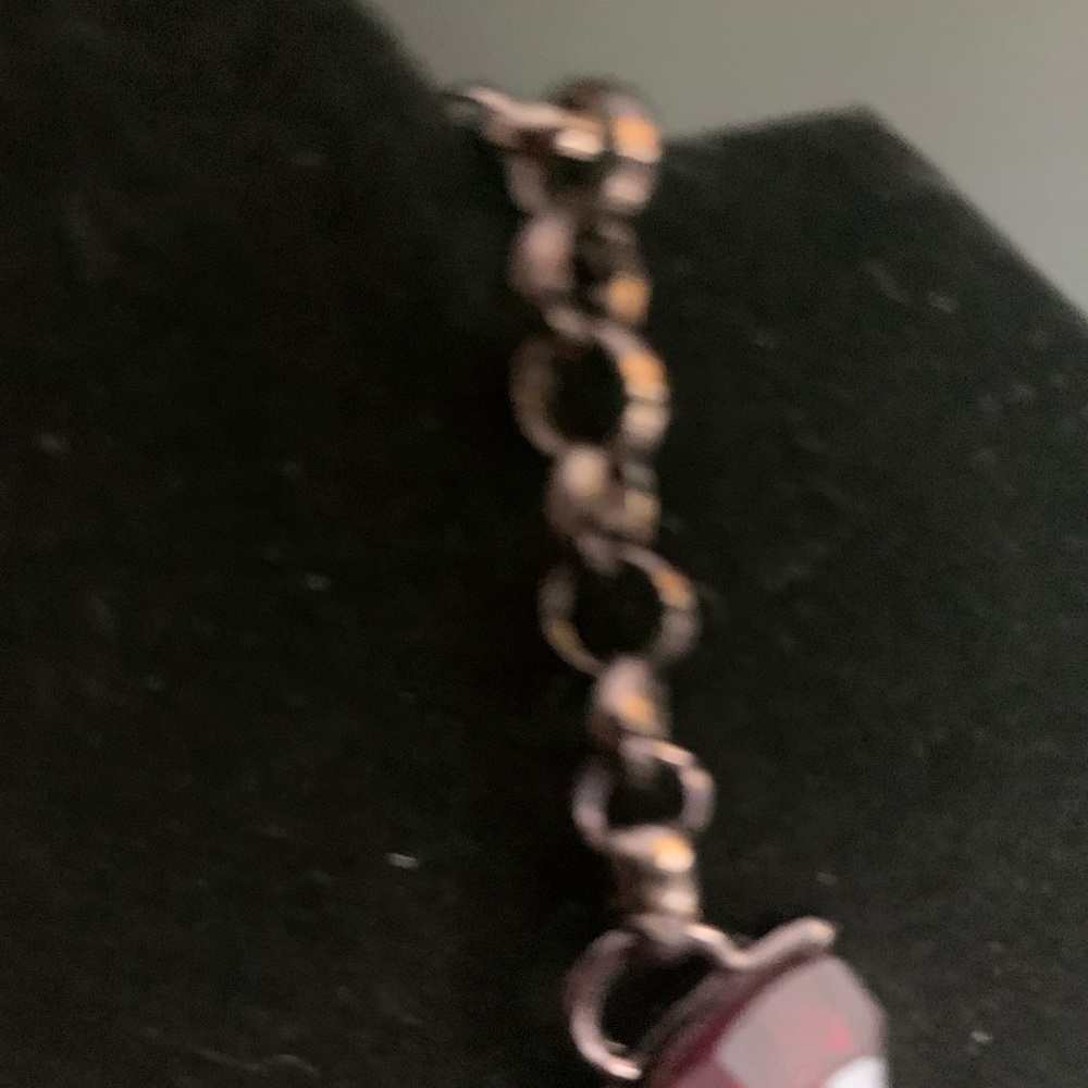 J #4 This is a plum colored new Coldwater Creek Necklace with free earrings. - Picture 6 of 9